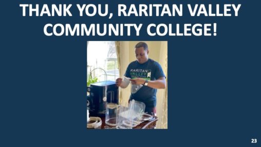 Thank you to Raritan Valley College